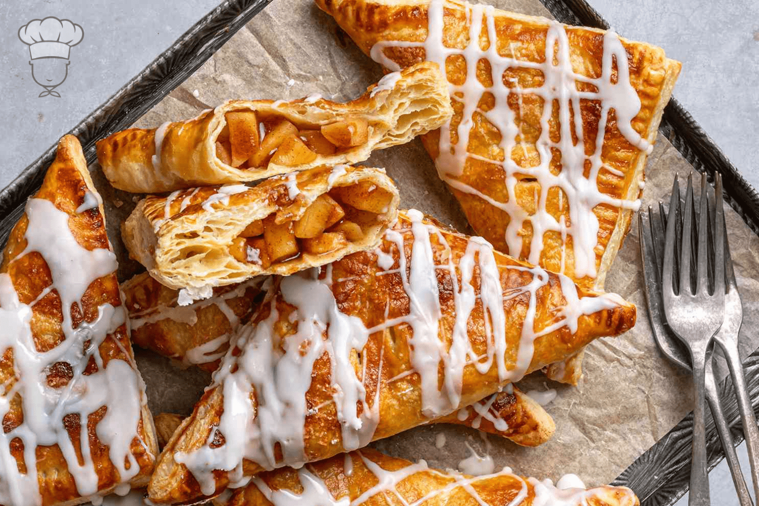 Fried Apple Turnovers with Biscuits